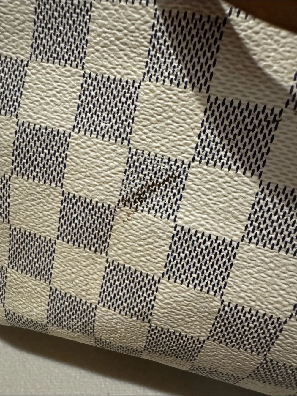 Louis Vuitton Damier Azur Speedy 30 Handbag in White/Blue